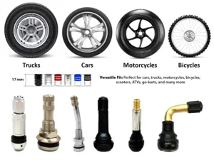 Saab Tire Valve Stem Caps for Bicycle Modern Look